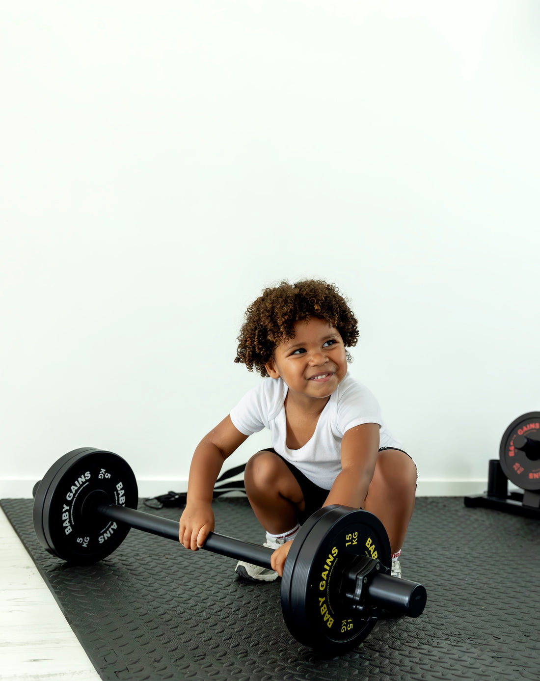 Young athlete with BabyGains gear — built through real training