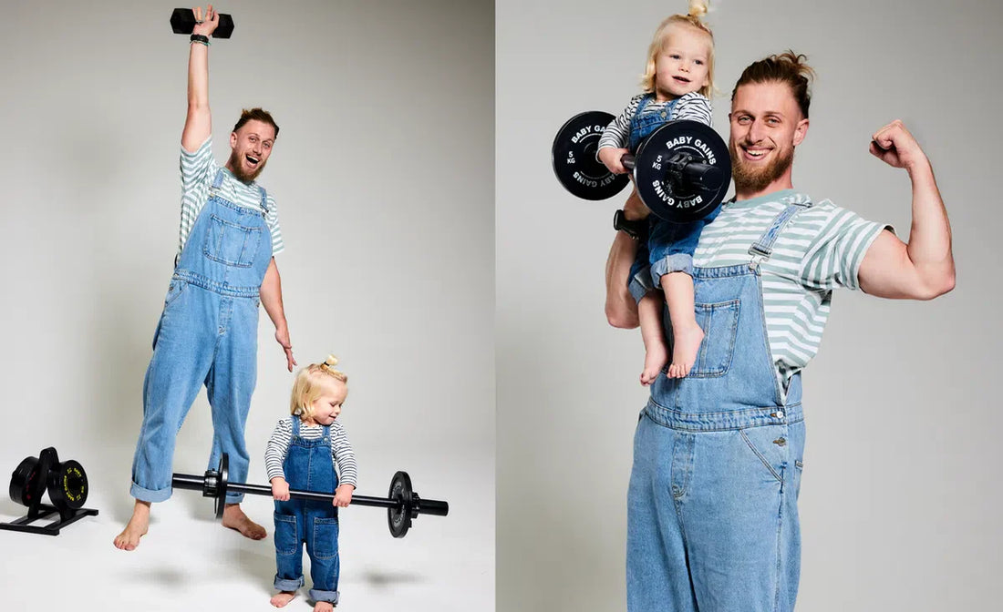 Dad lifting at 5 AM in his home garage