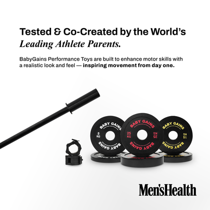 BabyGains Kids Elite Barbell Kit wooden barbell set for children ages 2-8 - view 6
