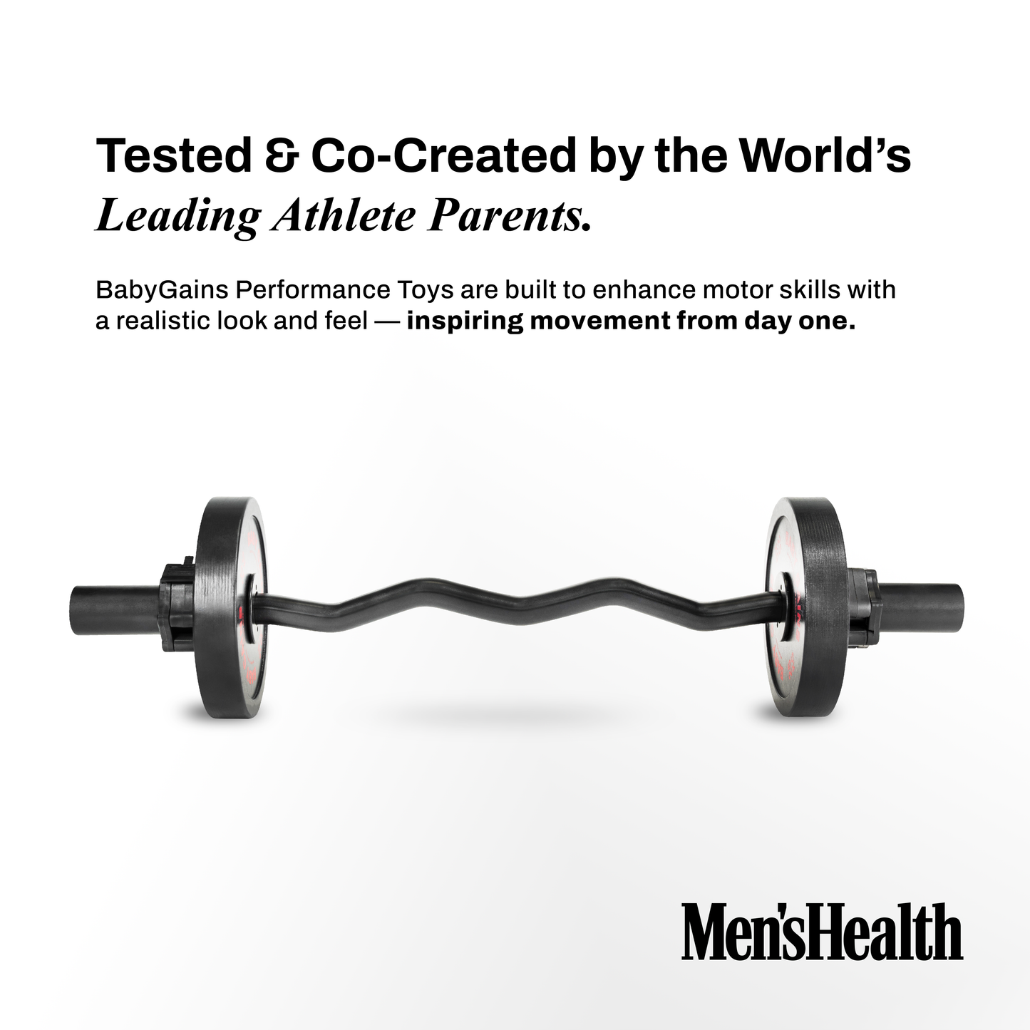 BabyGains Kids Curl Bar wooden EZ curl bar for children - view 5
