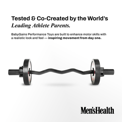 BabyGains Kids Curl Bar wooden EZ curl bar for children - view 5