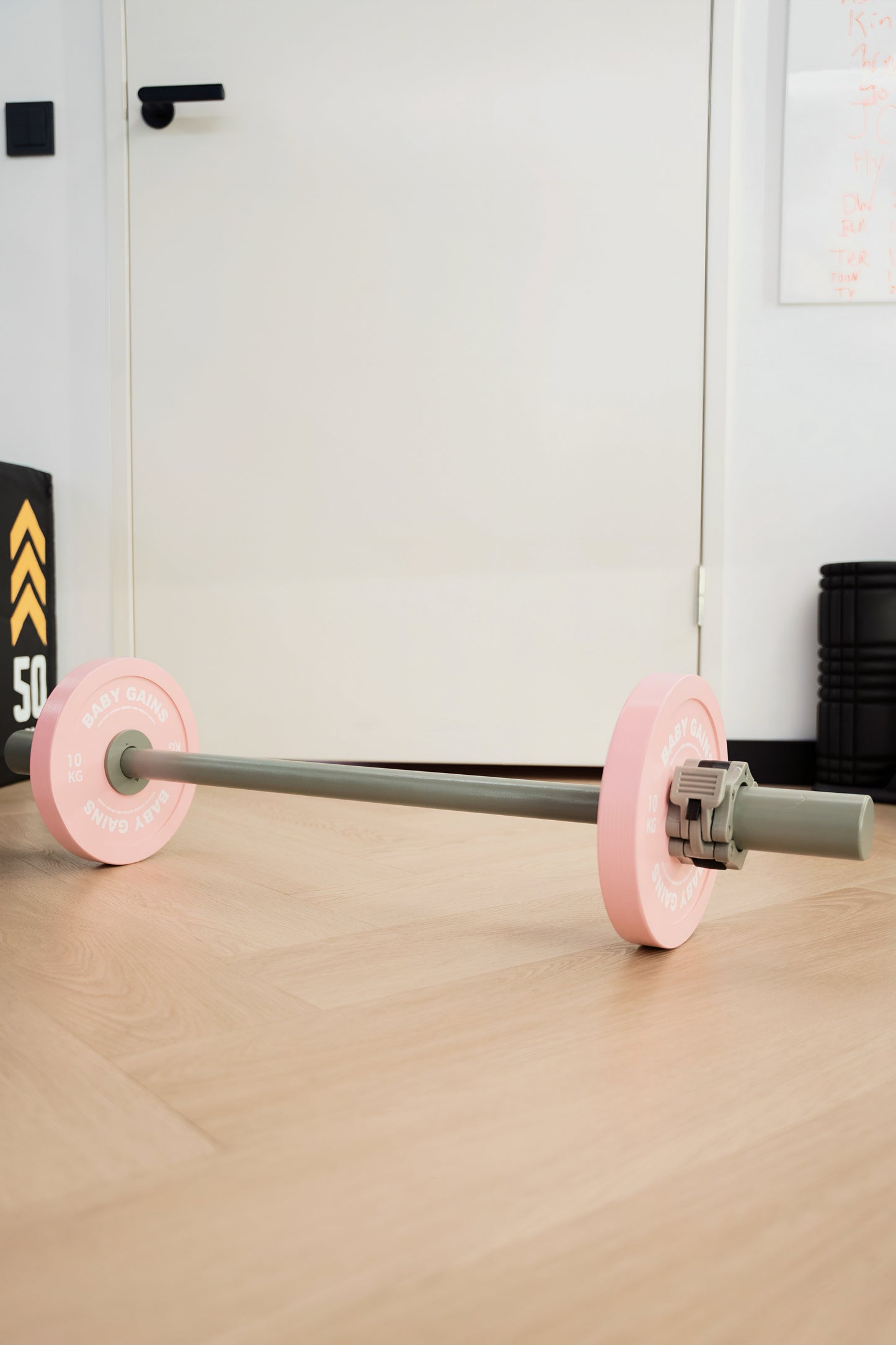 Kids Pink Starter Barbell Set Baby Gains
