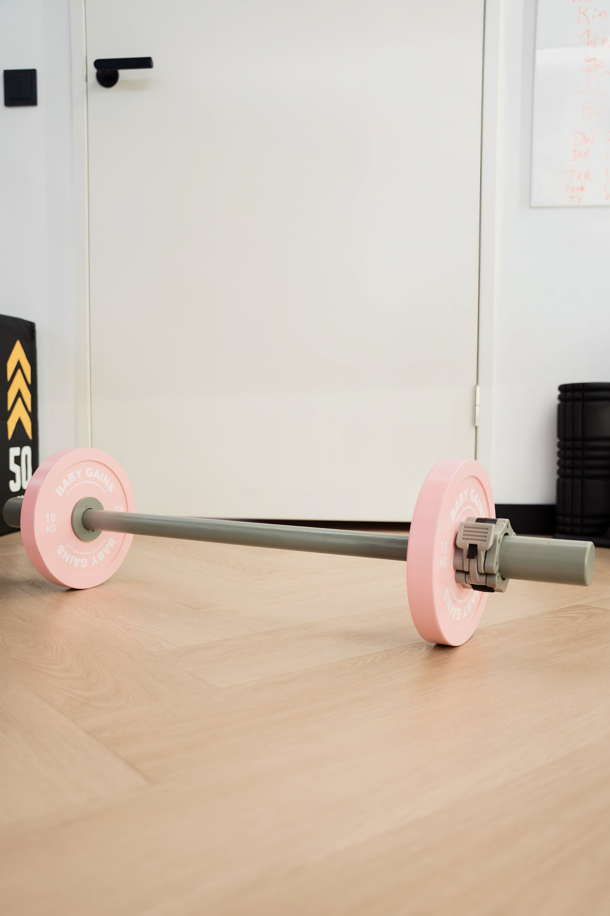 Kids Pink Starter Barbell Set Baby Gains