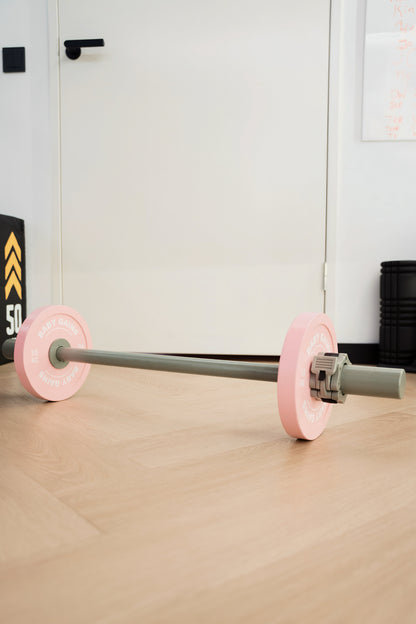 Kids Pink Starter Barbell Set Baby Gains