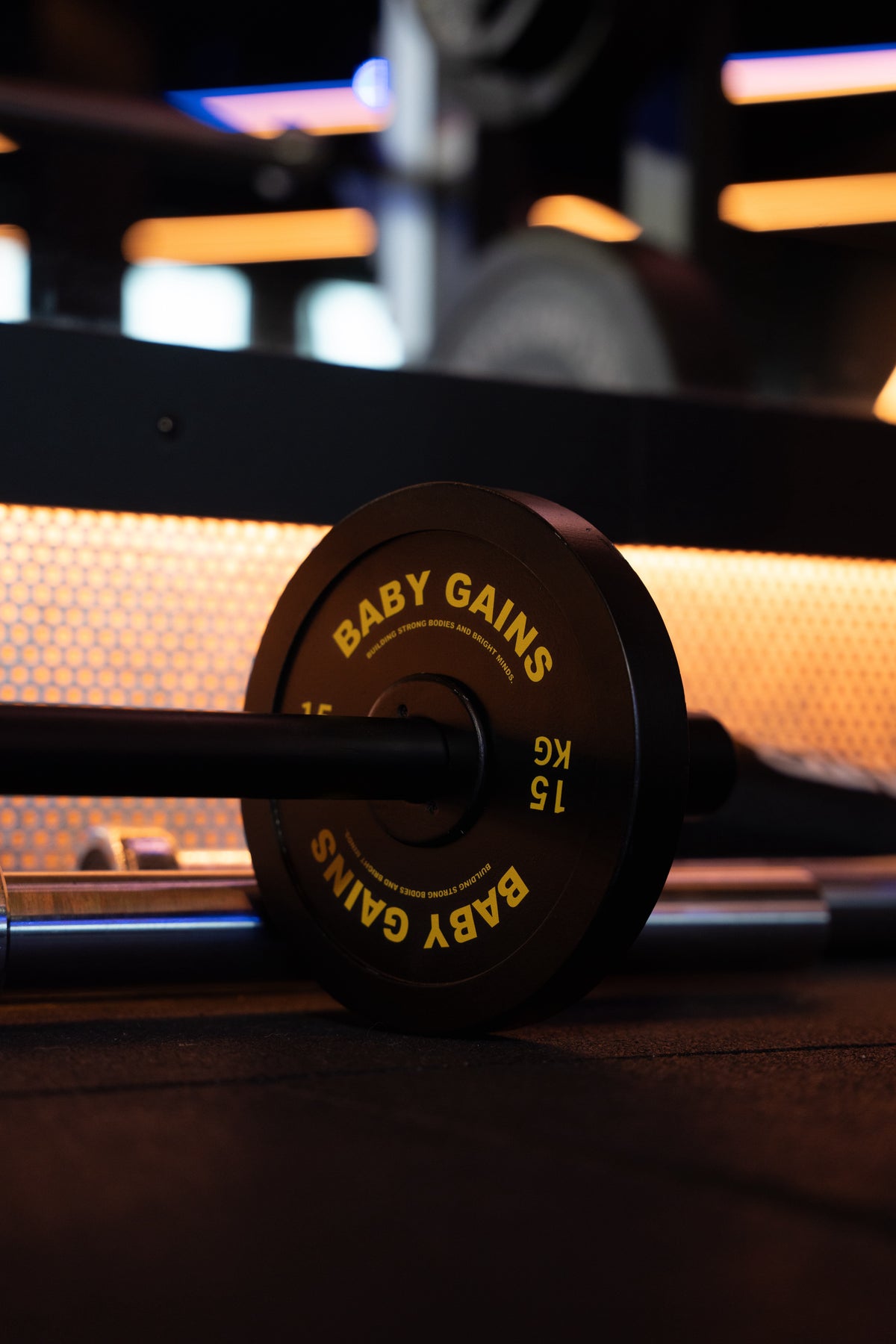 Kids Wooden Starter Barbell Set Baby Gains