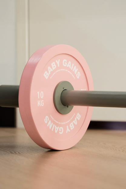 Kids Pink Starter Barbell Set Baby Gains