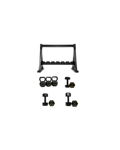 BabyGains Complete Rack and Bell Bundle kids mini home gym - view 3