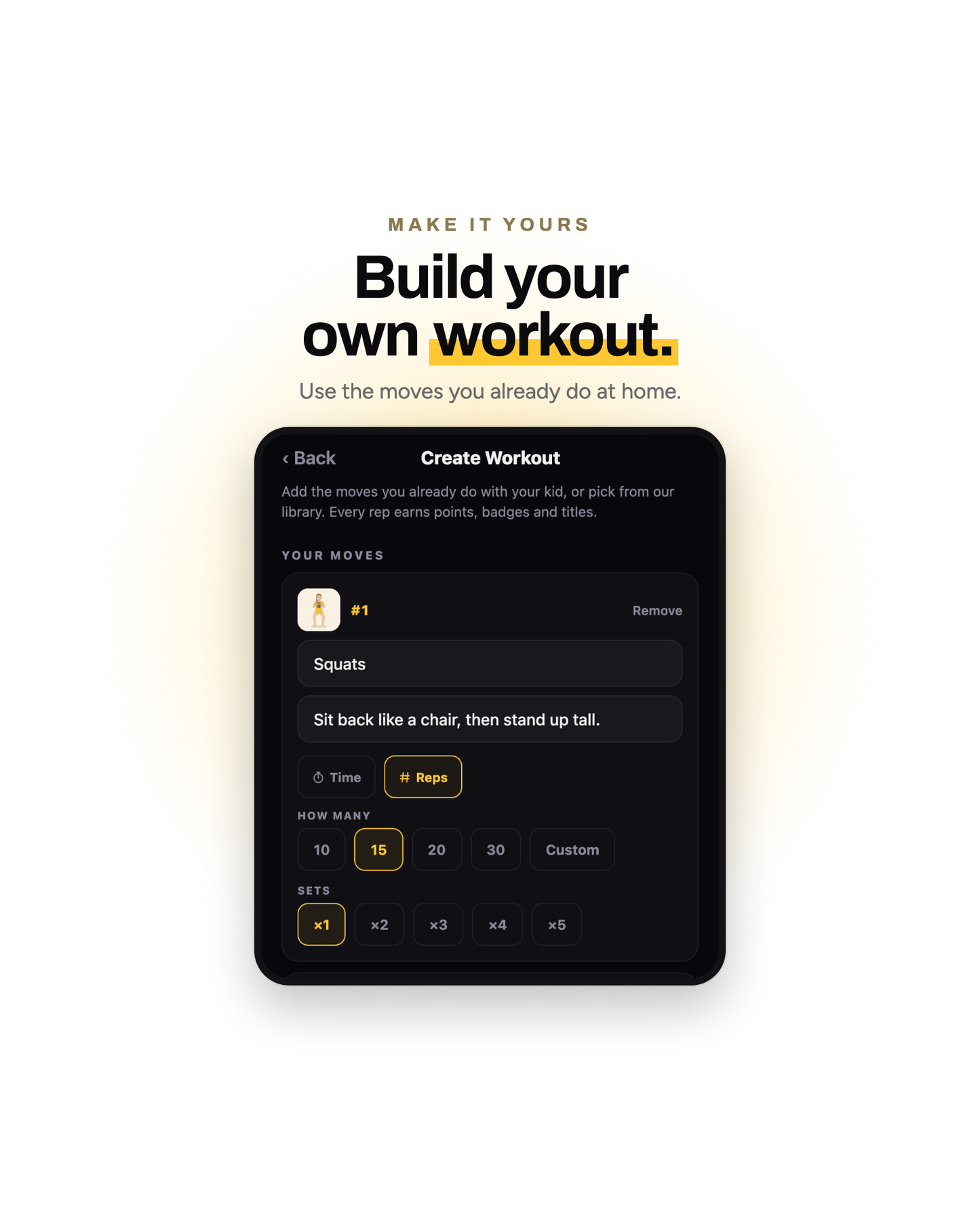 Build your own workout from moves you already do