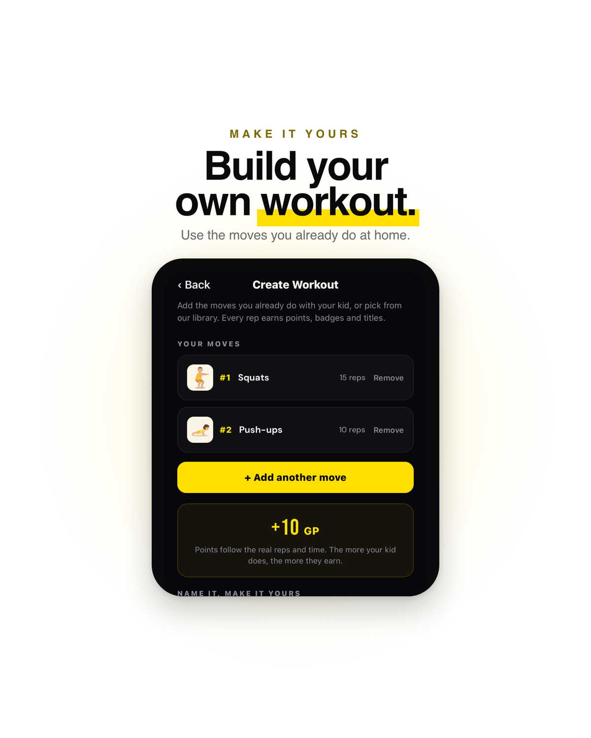 Build your own workout from moves you already do