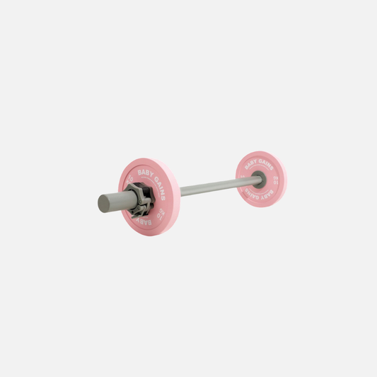 Kids Pink Starter Barbell Set Baby Gains